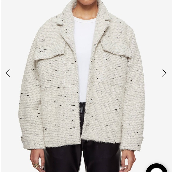 Anine Bing Leon Tweed Jacket size Large NEW - Picture 2 of 5